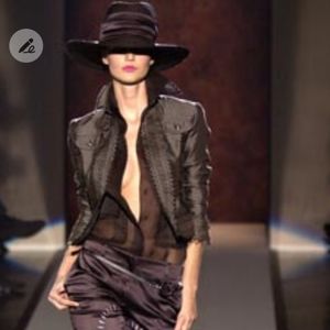 Gianfranco Ferre runway hat